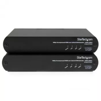 StarTech.com USB HDMI over Cat 5e / Cat 6 KVM konzolový extender s nekomprimovaným 1080p videom – 100 m