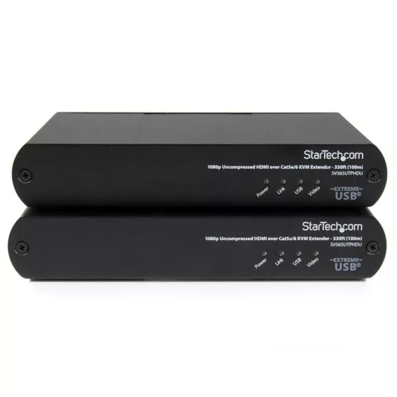 StarTech.com USB HDMI over Cat 5e / Cat 6 KVM konzolový extender s nekomprimovaným 1080p videom – 100 m