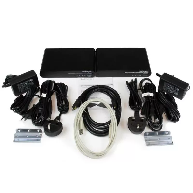 StarTech.com USB HDMI over Cat 5e / Cat 6 KVM konzolový extender s nekomprimovaným 1080p videom – 100 m
