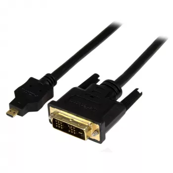 StarTech.com 2 m Micro-HDMI na DVI kábel – Micro-HDMI na DVI adaptér kábel – video rozhranie kábel Micro-HDMI Type D na DVI-D Single Link monitor/display/projektor – odolný