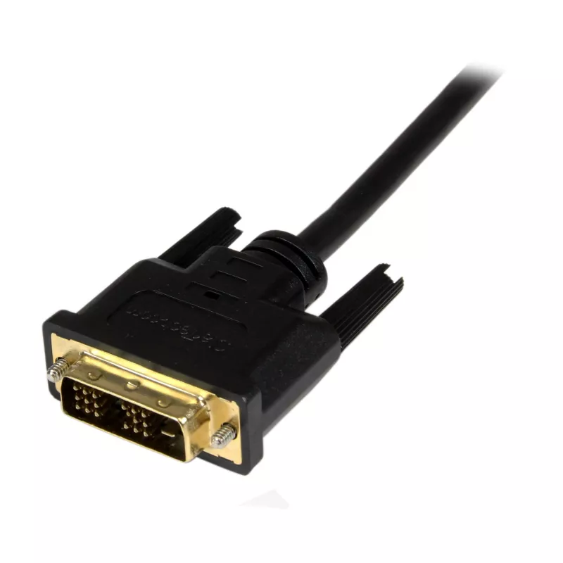 StarTech.com 2 m Micro-HDMI na DVI kábel – Micro-HDMI na DVI adaptér kábel – video rozhranie kábel Micro-HDMI typ D na DVI-D Single Link monitor/display/projektor – odolný