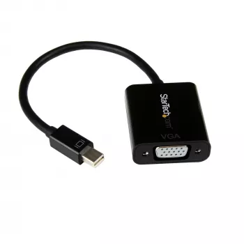 StarTech.com Mini DisplayPort na VGA adaptér - aktívny Mini DP na VGA konvertor - 1080p video - mDP alebo Thunderbolt 1/2 Mac/PC na VGA monitor/projektor/display - mDP 1.2 na VGA dongle - čierna