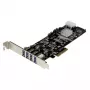 StarTech.com 4 port PCI Express (PCIe) SuperSpeed USB 3.0 karta adaptér s 2 dedikovanými 5-Gbit/s kanálmi – UASP – SATA / LP4 napájanie