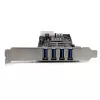 StarTech.com 4 port PCI Express (PCIe) SuperSpeed USB 3.0 karta adaptér s 2 dedikovanými 5-Gbit/s kanálmi – UASP – SATA / LP4 napájanie
