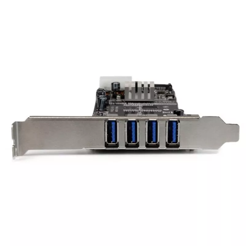 StarTech.com 4 port PCI Express (PCIe) SuperSpeed USB 3.0 karta adaptér s 2 dedikovanými 5-Gbit/s kanálmi – UASP – SATA / LP4 napájanie