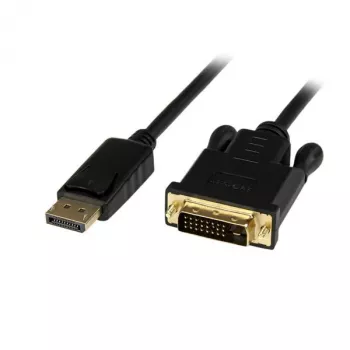 StarTech.com 1 m DisplayPort na DVI kábel – 1080p video – aktívny DisplayPort na DVI adaptér kábel – DisplayPort na DVI-D kábel konvertor Single Link – DP 1.2 na DVI monitor kábel