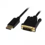 StarTech.com 1 m DisplayPort na DVI kábel – 1080p video – aktívny DisplayPort na DVI adaptér kábel – DisplayPort na DVI-D kábel konvertor Single Link – DP 1.2 na DVI monitor kábel