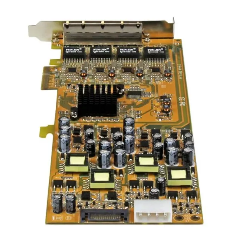 StarTech.com 4-portová gigabitová Power over Ethernet PCIe sieťová karta – PSE / PoE PCI Express NIC – TAA