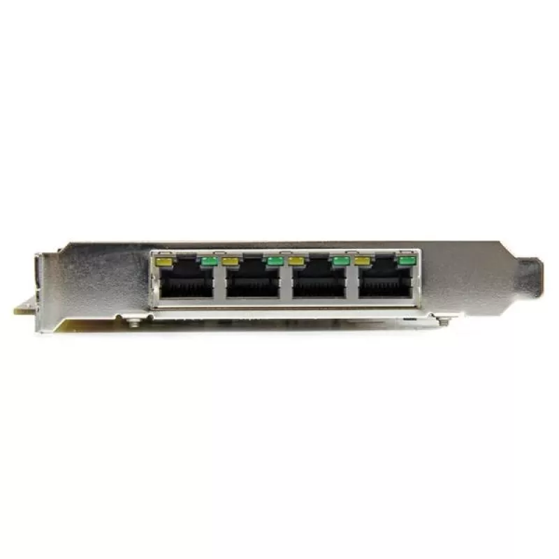 StarTech.com 4-portová gigabitová Power over Ethernet PCIe sieťová karta – PSE / PoE PCI Express NIC – TAA