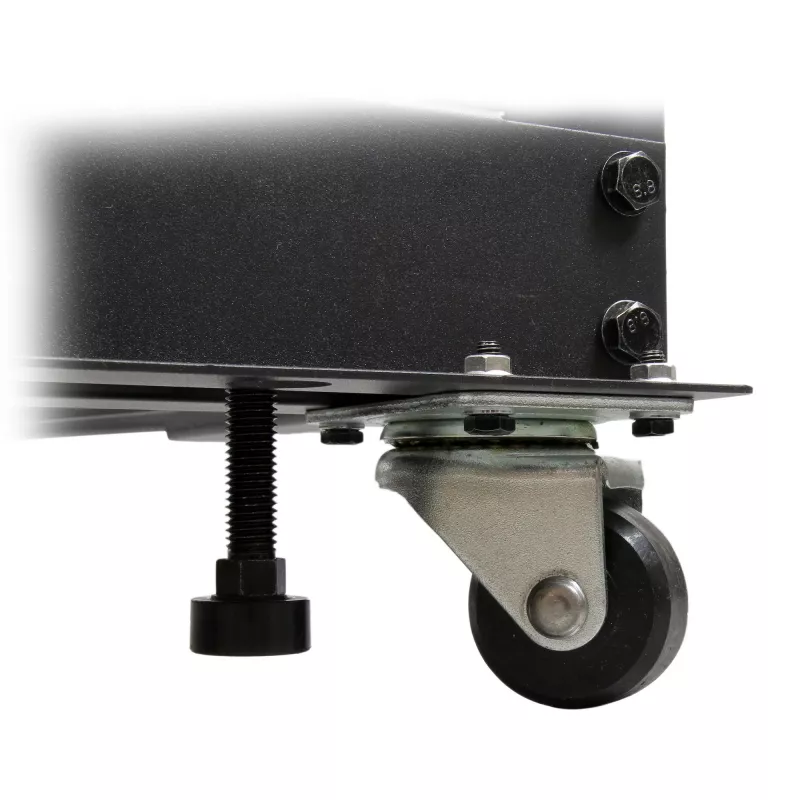 StarTech.com 4-stĺpikový 42U mobilný open-frame serverový rack, štvrostĺpikový 19 inch sieťový rack s kolieskami, pojazdný rack s nastaviteľnou hĺbkou pre počítače/AV/dáta/IT vybavenie – kolieska, vyrovnávacie nožičky alebo montáž na podlahu