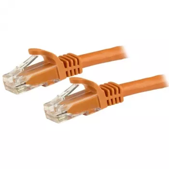 StarTech.com 5m CAT6 ethernetový kábel – oranžový CAT 6 gigabitový ethernetový kábel – 250MHz 100W PoE RJ45 UTP sieťový/patch kábel bez zaistenia s odľahčením ťahu, jednotlivo testovaný