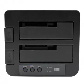 StarTech.com Dual Bay duplikátor pevných diskov, standalone USB 3.0 (5 Gbit/s) / eSATA na 2,5/3,5 inch SATA III HDD/SSD kloner/kopírovač, dokovacia stanica pre pevné disky, kloner pevných diskov