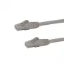 StarTech.com 1m CAT6 ethernetový kábel – sivý CAT 6 gigabitový ethernetový kábel – 250 MHz 100 W PoE RJ45 UTP sieťový/patch kábel bez zaistenia s odľahčením ťahu, jednotlivo testovaný
