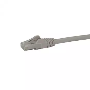 StarTech.com 1m CAT6 ethernetový kábel – sivý CAT 6 gigabitový ethernetový kábel – 250 MHz 100 W PoE RJ45 UTP sieťový/patch kábel bez zaistenia s odľahčením ťahu, jednotlivo testovaný