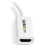 StarTech.com Mini DisplayPort na HDMI adaptér - aktívny mDP na HDMI video konvertor - 4K 30Hz - Mini DP alebo Thunderbolt 1/2 Mac/PC na HDMI monitor/televízor/obrazovku - mDP 1.2 na HDMI adaptér dongle - biely