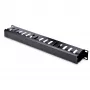 StarTech.com horizontálny 1U serverový rack káblový manažment finger duct s krytom – 19