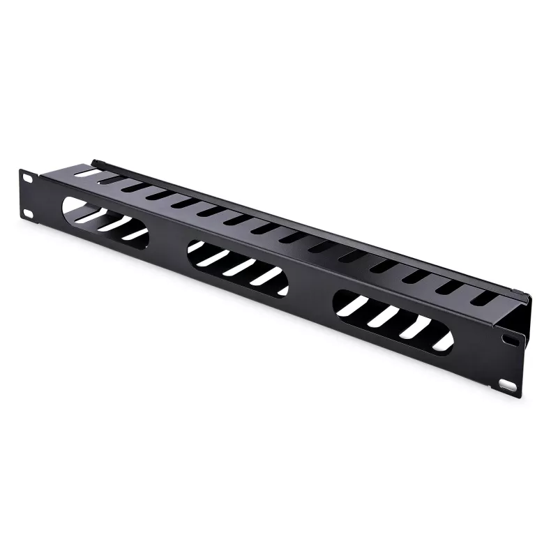 StarTech.com horizontálny 1U serverový rack káblový manažment finger duct s krytom – 19