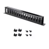 StarTech.com horizontálny 1U serverový rack káblový manažment finger duct s krytom – 19