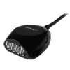StarTech.com 15 m aktívny USB 2.0 kábel so 4-portovým hubom, USB 2.0, 480 Mbit/s, čierny, 15 m, 110 – 240 V, 5 V