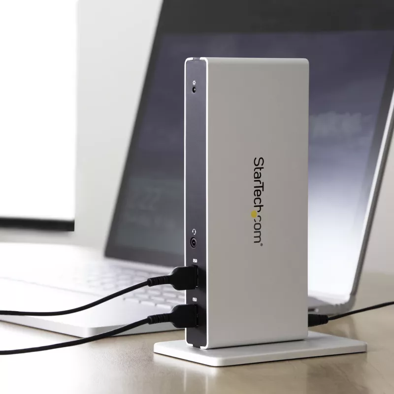 StarTech.com Dual-Monitor USB 3.0 dokovacia stanica s DVI a vertikálnym stojanom