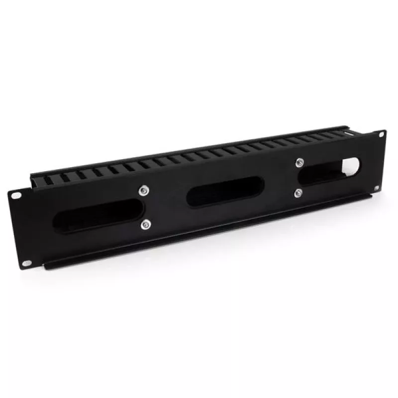StarTech.com horizontálny 2U serverový rack káblový manažment finger duct s krytom – 19