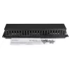 StarTech.com horizontálny 2U serverový rack káblový manažment finger duct s krytom – 19