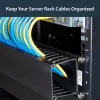 StarTech.com horizontálny 2U serverový rack káblový manažment finger duct s krytom – 19