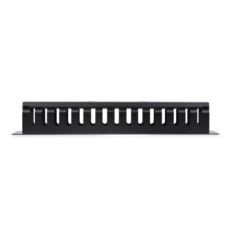 StarTech.com horizontálny 2U serverový rack káblový manažment finger duct s krytom – 19