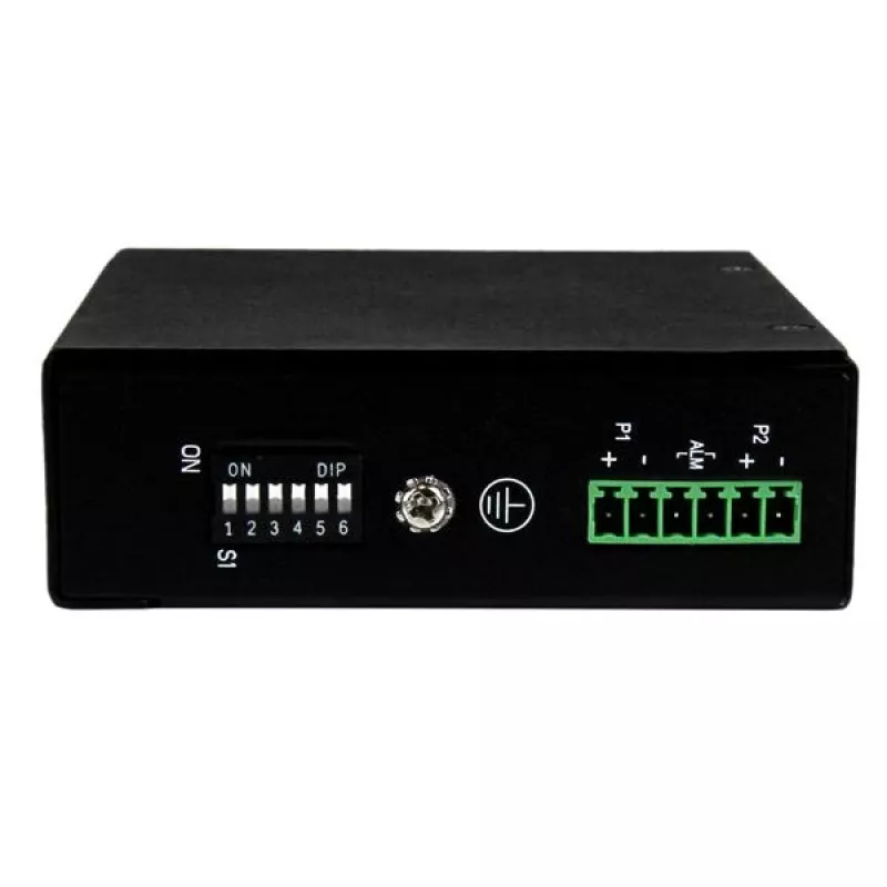 StarTech.com 5-portový neupravovaný priemyselný gigabitový ethernetový switch – DIN lišta / montáž na stenu