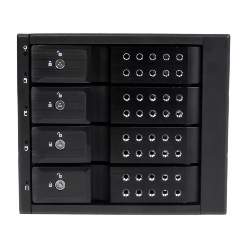 StarTech.com 4-slotový tray-less hot-swap mobilný rack backplane z hliníka pre 3,5