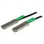 StarTech.com MSA kompatibilný QSFP+ Direct-Attach Twinax kábel – 2 m (6,6 ft)~MSA Uncoded kompatibilný 2m 40G QSFP+ na QSFP+ Direct Attach Breakout kábel Twinax – 40 GbE QSFP+ medený DAC 40 Gbps energeticky úsporný pasívny transceiver modul DAC