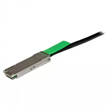 StarTech.com MSA kompatibilný QSFP+ Direct-Attach Twinax kábel – 2 m (6,6 ft)~MSA Uncoded kompatibilný 2m 40G QSFP+ na QSFP+ Direct Attach Breakout kábel Twinax – 40 GbE QSFP+ medený DAC 40 Gbps energeticky úsporný pasívny transceiver modul DAC