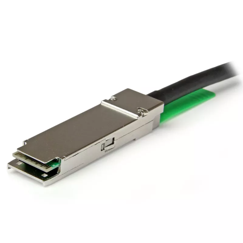 StarTech.com MSA kompatibilný QSFP+ Direct-Attach Twinax kábel – 2 m (6,6 ft)~MSA Uncoded kompatibilný 2m 40G QSFP+ na QSFP+ Direct Attach Breakout kábel Twinax – 40 GbE QSFP+ medený DAC 40 Gbps energeticky úsporný pasívny transceiver modul DAC