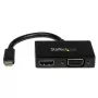 StarTech.com Travel A/V adaptér: 2-in-1 Mini DisplayPort na HDMI alebo VGA konvertor