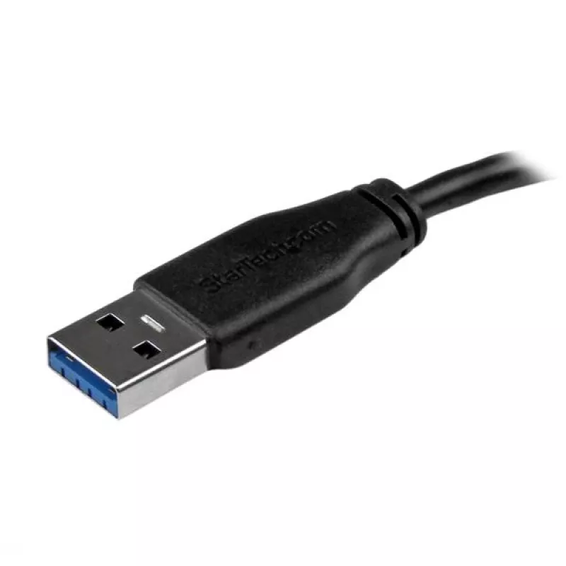 StarTech.com tenký Micro USB 3.0 kábel - M/M - 3m (10ft), 3 m, USB A, Micro-USB B, USB 3.2 Gen 1 (3.1 Gen 1), samec/samec, čierny