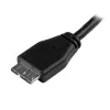 StarTech.com tenký Micro USB 3.0 kábel - M/M - 3m (10ft), 3 m, USB A, Micro-USB B, USB 3.2 Gen 1 (3.1 Gen 1), samec/samec, čierny