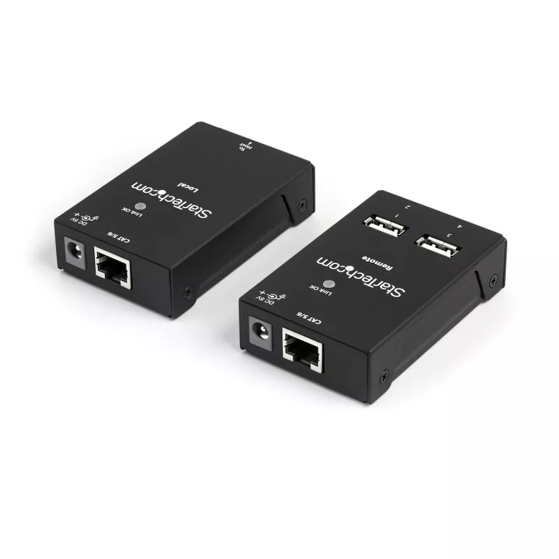 StarTech.com 4-portový USB 2.0 extender cez Cat5 alebo Cat6 – 130 ft (40 m)