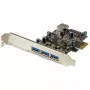StarTech.com 4-portová PCI Express USB 3.0 karta, PCIe, USB 3.2 Gen 1 (3.1 Gen 1), Full-Height / Low-Profile, PCI 2.0, čierna, nehrdzavejúca oceľ, 3 m
