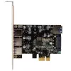 StarTech.com 4-portová PCI Express USB 3.0 karta, PCIe, USB 3.2 Gen 1 (3.1 Gen 1), Full-Height / Low-Profile, PCI 2.0, čierna, nehrdzavejúca oceľ, 3 m