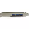StarTech.com 4-portová PCI Express USB 3.0 karta, PCIe, USB 3.2 Gen 1 (3.1 Gen 1), Full-Height / Low-Profile, PCI 2.0, čierna, nehrdzavejúca oceľ, 3 m