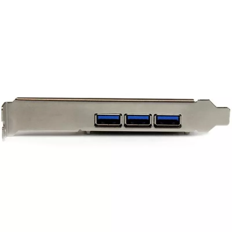 StarTech.com 4-portová PCI Express USB 3.0 karta, PCIe, USB 3.2 Gen 1 (3.1 Gen 1), Full-Height / Low-Profile, PCI 2.0, čierna, nehrdzavejúca oceľ, 3 m