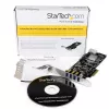 StarTech.com 4-portová PCI Express USB 3.0 karta, PCIe, USB 3.2 Gen 1 (3.1 Gen 1), Full-Height / Low-Profile, PCI 2.0, čierna, nehrdzavejúca oceľ, 3 m