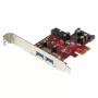 StarTech.com 4-portová PCI Express USB 3.0 karta – 2 externé a 2 interné – SATA napájanie – podpora UASP – 2 interné (IDC) hlavičky v štýle základnej dosky