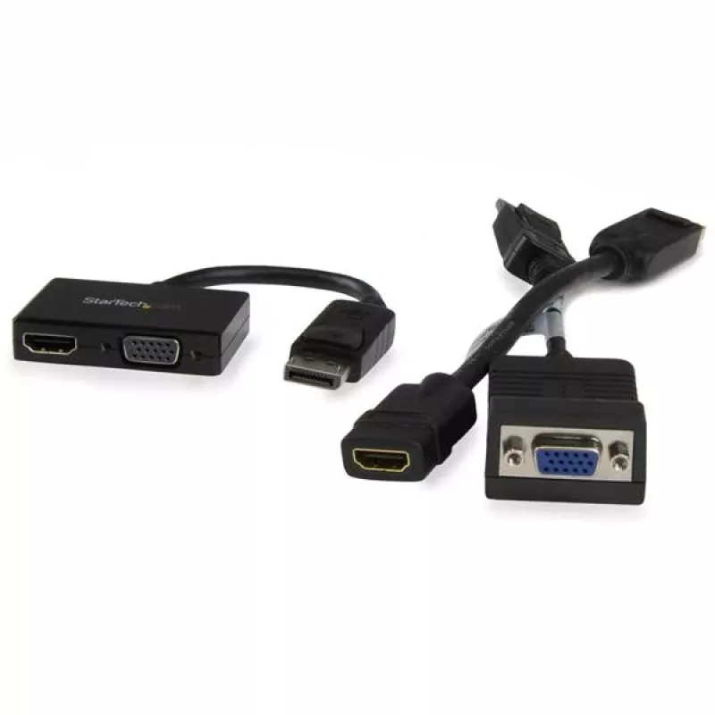 StarTech.com cestovný A/V adaptér: 2-in-1 DisplayPort na HDMI alebo VGA