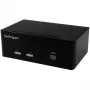 StarTech.com 2-portový KVM prepínač s duálnym VGA – USB 2.0, 1920 x 1200 pixelov, Full HD, 18 W, čierny