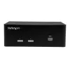 StarTech.com 2-portový KVM prepínač s duálnym VGA – USB 2.0, 1920 x 1200 pixelov, Full HD, 18 W, čierny