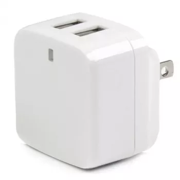 StarTech.com duálna USB nástenná nabíjačka – medzinárodné cestovanie – 17 W/3,4 A – biela