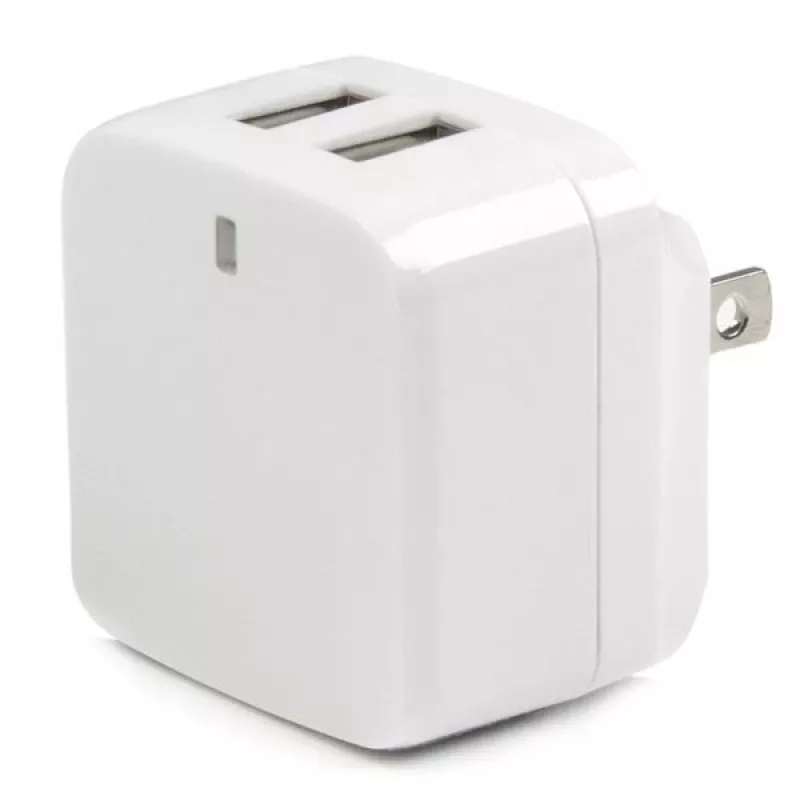 StarTech.com duálna USB nástenná nabíjačka – medzinárodné cestovanie – 17 W/3,4 A – biela