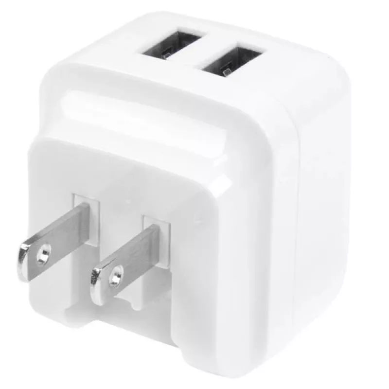 StarTech.com duálna USB nástenná nabíjačka – medzinárodné cestovanie – 17 W/3,4 A – biela