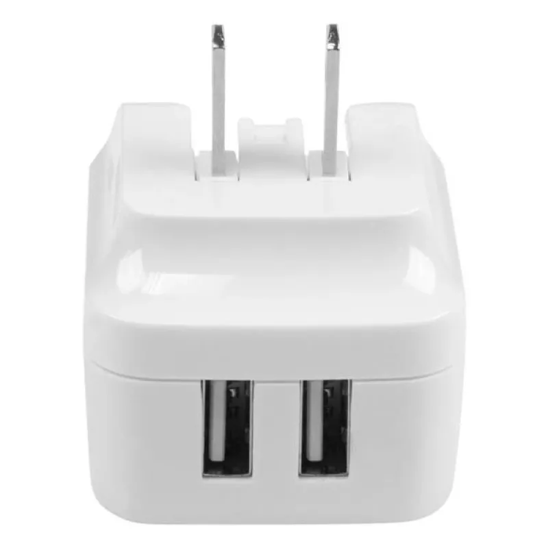 StarTech.com duálna USB nástenná nabíjačka – medzinárodné cestovanie – 17 W/3,4 A – biela
